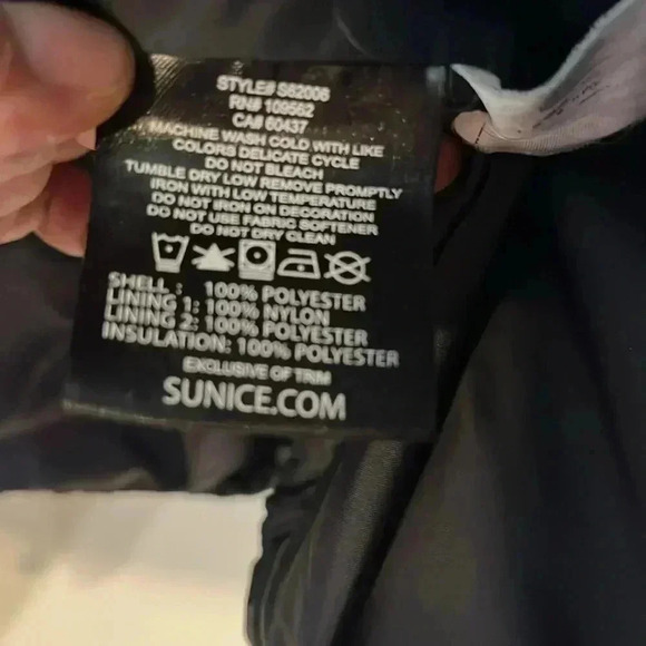 [XL] Sunice Franz 3M  Thermal Featherless Insulated Stretch Jacket Black/Red - Picture 10 of 13